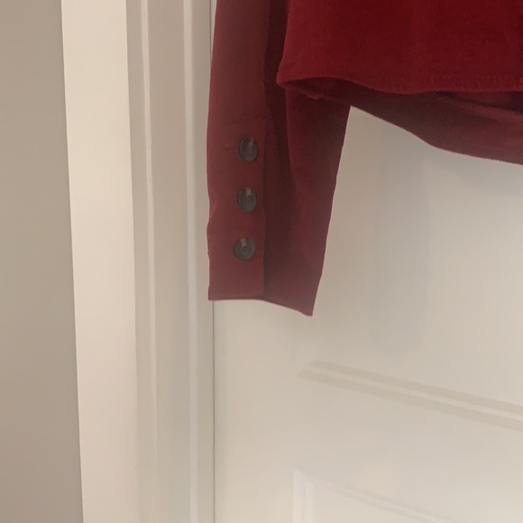 Rafaella Stretch corduroy blazer. Reddish maroon size 8 - Picture 4 of 9